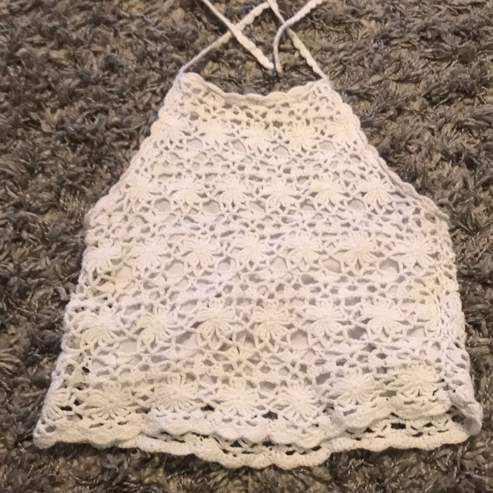 Lacy halter top